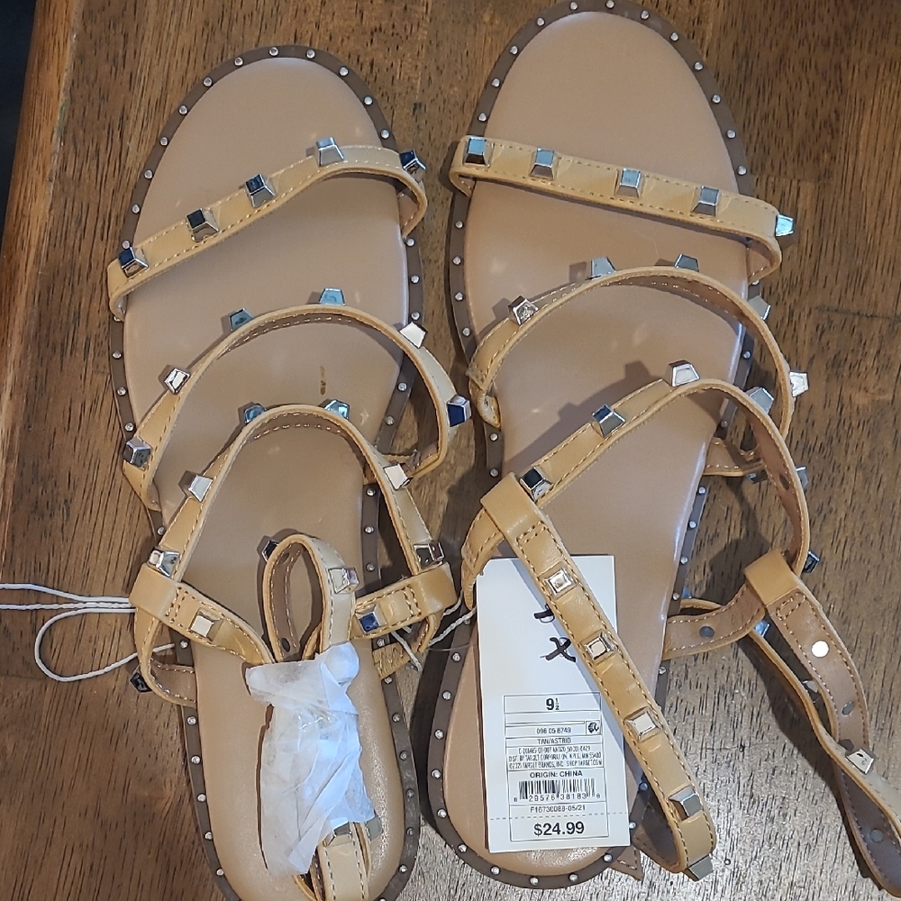 Target Tan Studded Sandals